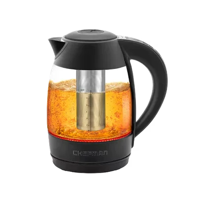 Hervidor Eléctrico Digital Chefman de Vidrio 1.8 Litros Negro