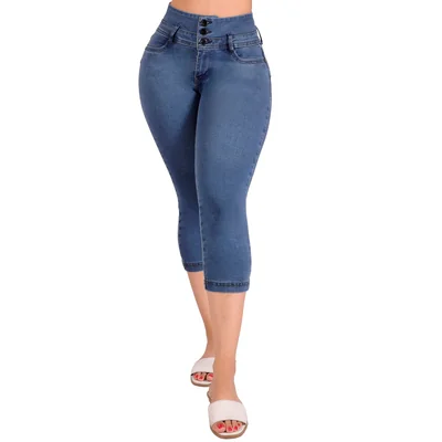 Jeans Capri Casual Mejora Tu Figura Sea Brazil Mujer
