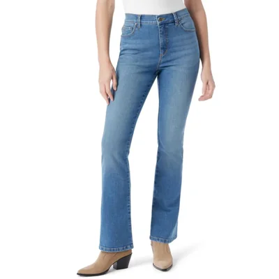 Jeans Gloria Vanderbilt Amanda Tiro Alto Corte Bota