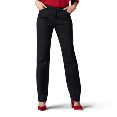 Pantalones Lee para mujer de Corte Relajado Negro 76 cm (Largo)