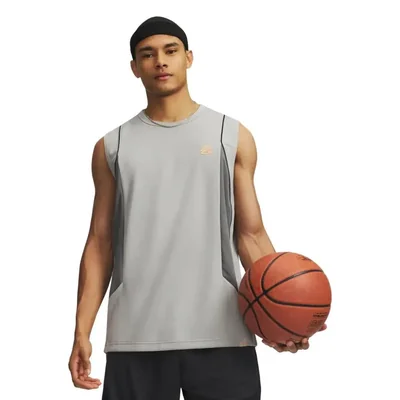 Playera under armour hombre m hoops training gris 6010919069