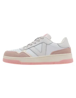Tenis Casual Victoria Sitges V color Blanco/Rosa para Mujer