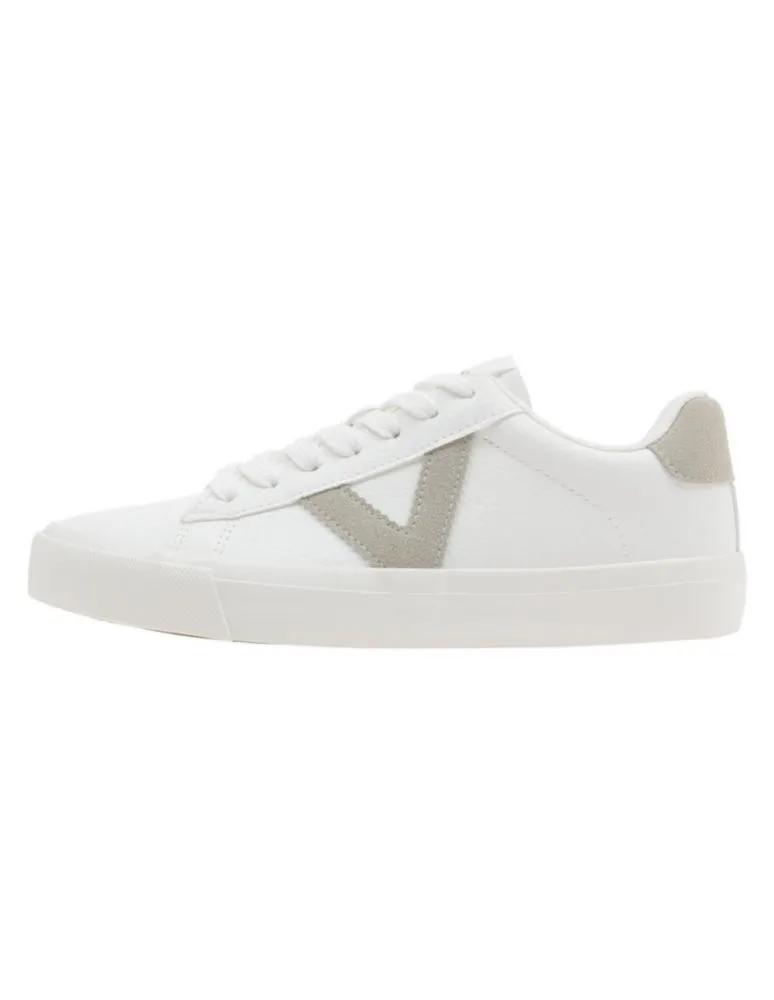 Tenis Casual Victoria Arcs color Blanco/Gris para Hombre