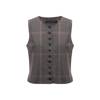 Chaleco con Estampado a Cuadros Voltaire & Voltaire para Mujer