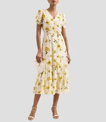 Vestido midi con estampado Azalea Fil Coupe Phase Eight Mujer