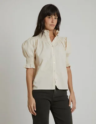 Blusa manga corta para mujer