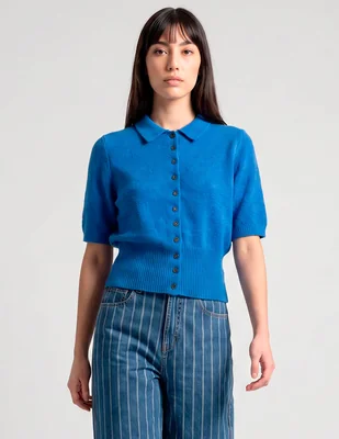 Blusa manga corta para mujer