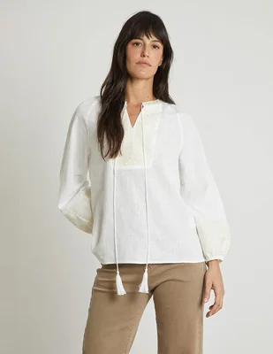Blusa manga larga para mujer