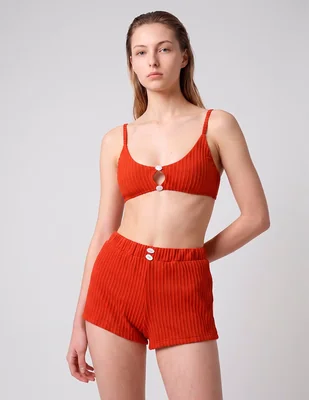 Shorty a la cintura para mujer