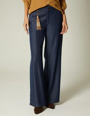 Jeans relaxed amplio Bajo el Sol de Toscana corte cintura para mujer