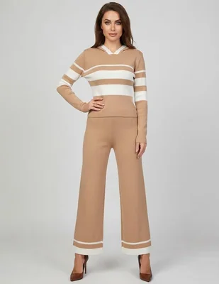 Conjunto tejido de algodón para mujer