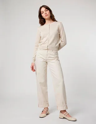 Suéter cuello redondo para mujer