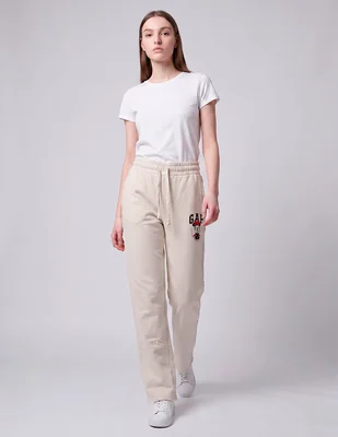 Pants regular con jareta para mujer