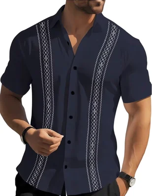 Camisa de playa manga corta para hombre