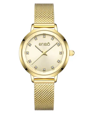 Reloj pulsera enso faceted oval para mujer EW263L12