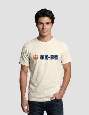 Playera star wars r2-d2 sketch cuello redondo para hombre