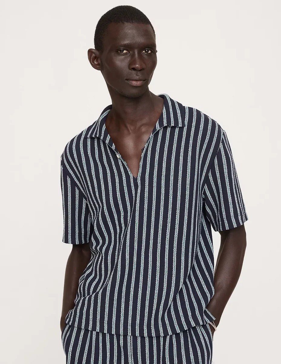 PLAYERA POLO BANANA 000894436 A RAYAS C