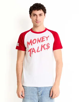 Playera ac/dc money talks cuello redondo para hombre