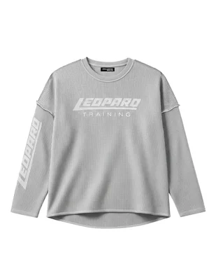 Playera thermal waffle cuello redondo para hombre