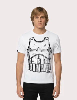 Playera star wars torso storm trooper cuello redondo para hombre