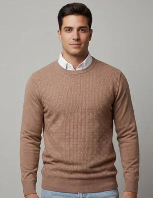 Suéter cuello redondo para hombre