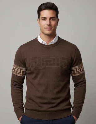 Suéter cuello redondo para hombre