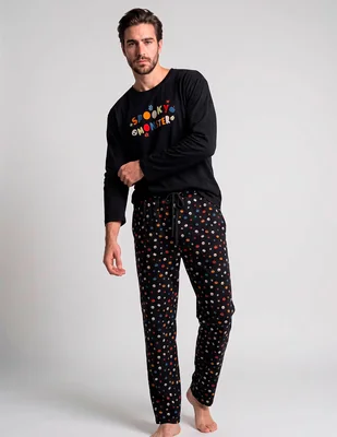 Conjunto pijama spooky monster para hombre