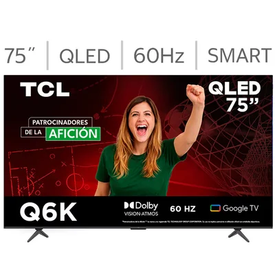 TCL Pantalla 75" QLED 4K Google TV