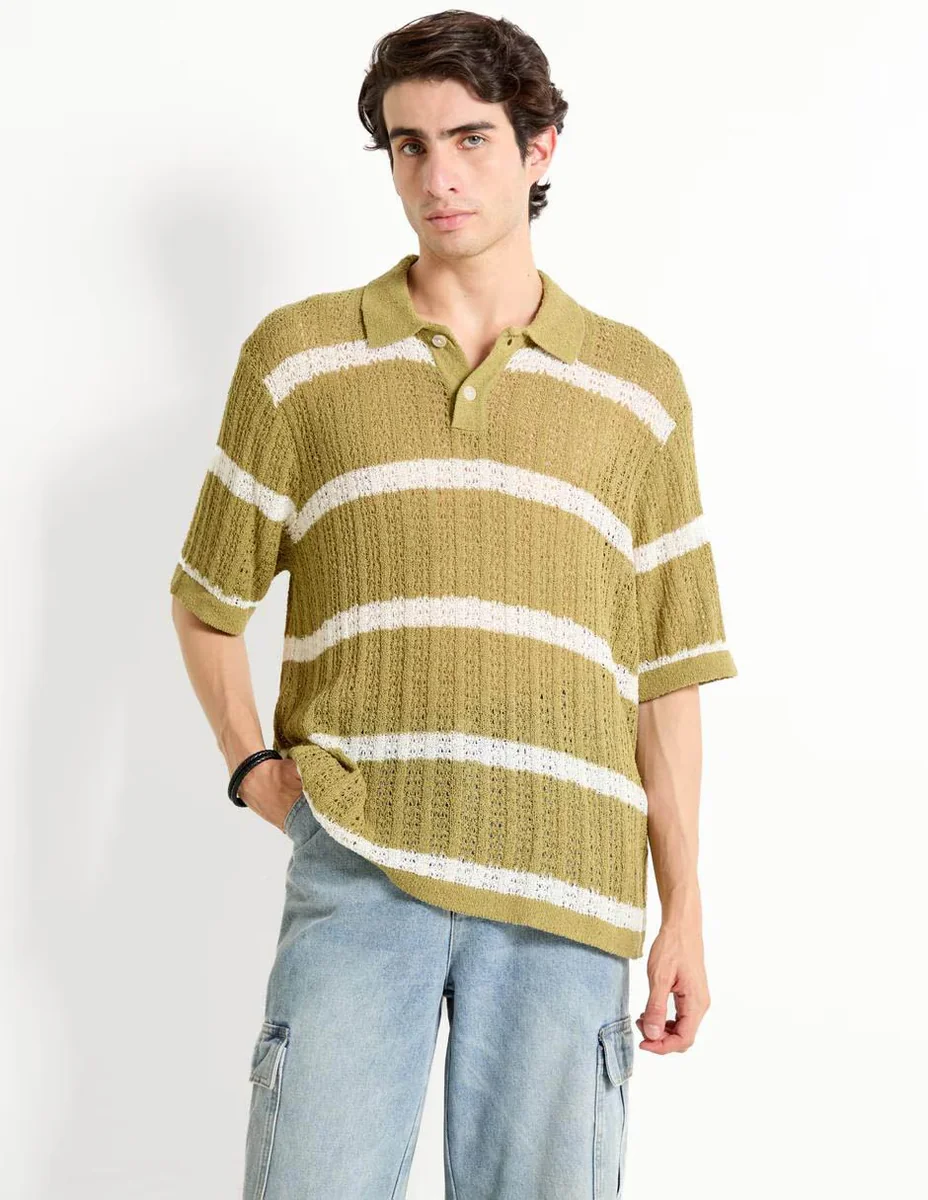 Playera tipo polo para hombre