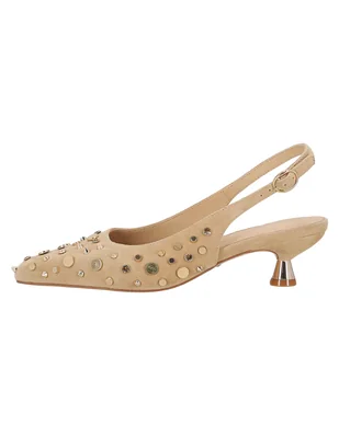 Zapatilla de piel