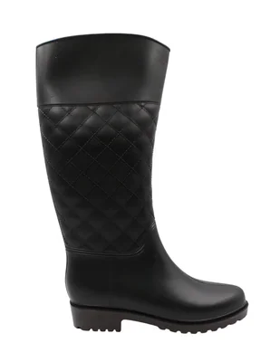 Bota para lluvia abajo de la rodilla para mujer