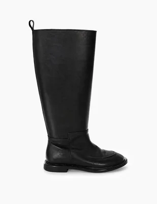 Bota basics de piel para mujer
