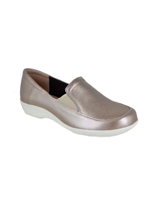 Mocasín de piel para mujer