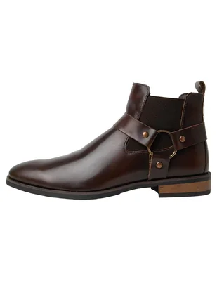Botín de piel para hombre