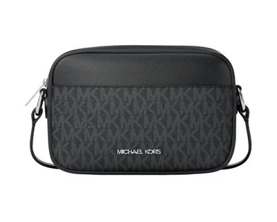 Bolsa Michael Kors Jet Set Small Logo Camera Crossbody Negro
