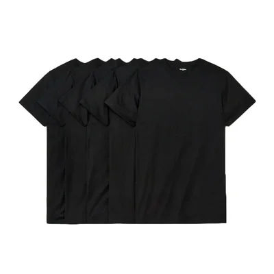 Pack 4+1 de Remeras de Cuello Redondo para Hombre Goodfellow & Co en Negro Talle L