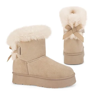 Bota dama pink invernal forro peluche 5cm 1224052