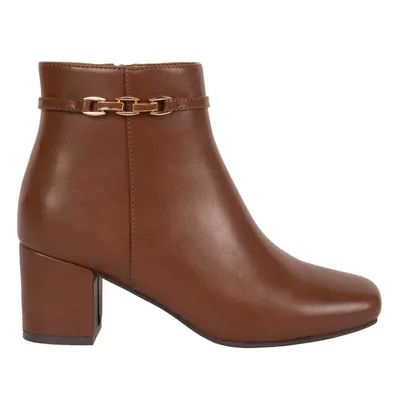 Bota dama yaeli vestir herraje punta cuadrada 6cm 1317098