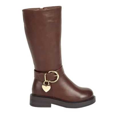 Bota niña vivis shoes kids larga tacon con hebilla 1325653
