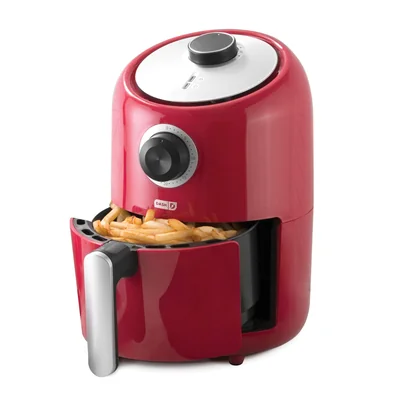 Freidora De Aire Dash Compacta 2 Cuartos De Galón Con Receta Roja - Venta Internacional.