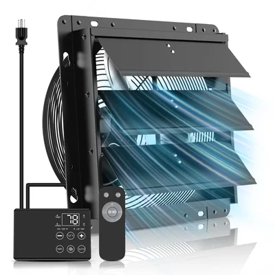 Extractor De Aire Windigaga 10 Con Persiana Termostato Y Control Remoto - Venta Internacional.
