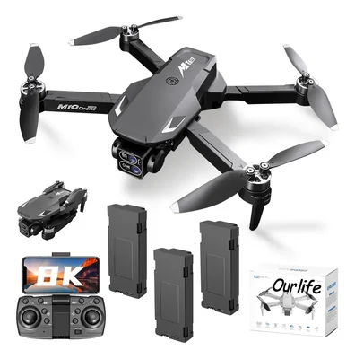 Drone Con Cámara 8k Ourlife M10 Hover Inteligente 3 Baterías