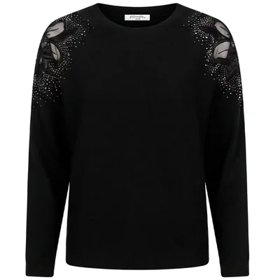 Suéter con Aplicaciones en Hombros Philosophy Woman para Mujer Casual