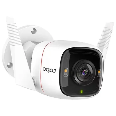 Cámara de Vigilancia Wifi Tp-link Tapo C320ws Exterior 2k Qhd 30mts 2.4ghz color Blanco