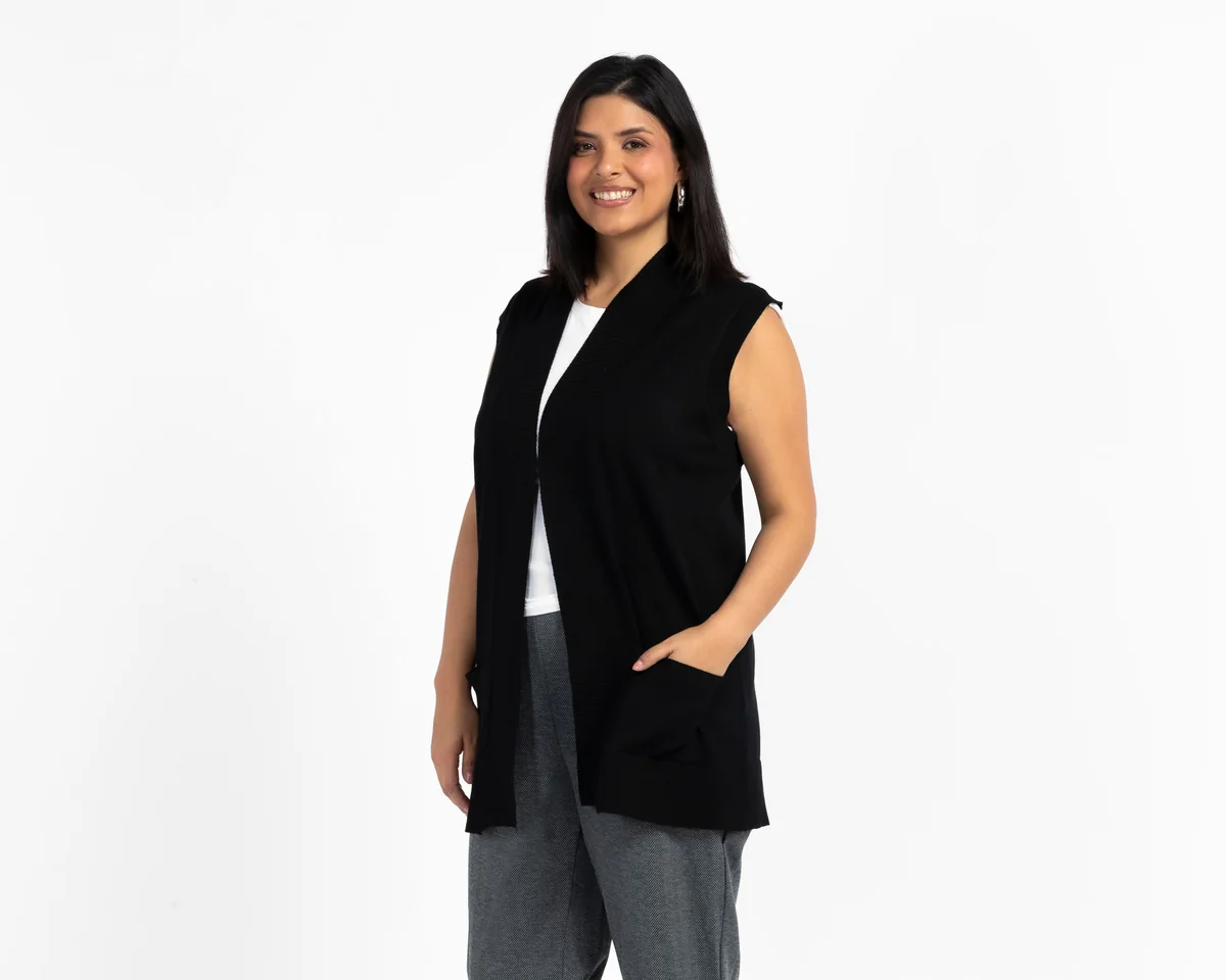 Cárdigan Negro Sahara para Mujer