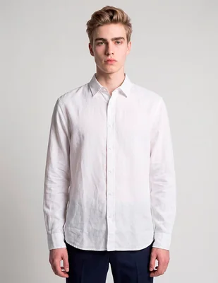 Camisa casual manga larga para hombre