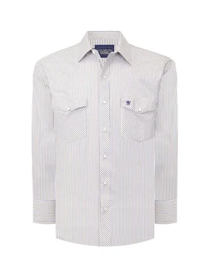 Camisa casual de algodón manga larga para hombre