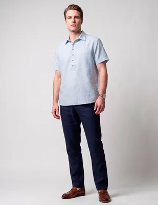 Camisa de vestir manga corta para hombre