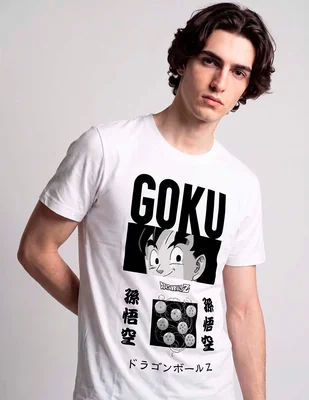 Playera dragon ball z cuello redondo para hombre