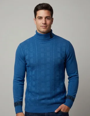Suéter cuello tortuga para hombre